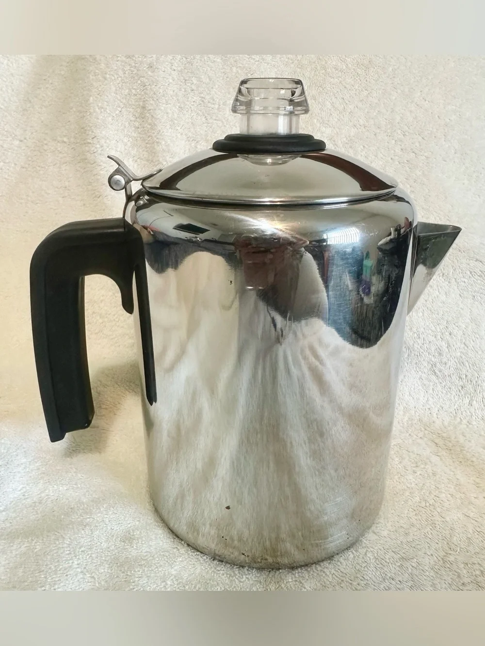 Arcosteel Stainless Steel Stovetop Coffee Percolator Vintage 18/10 Pot Camping